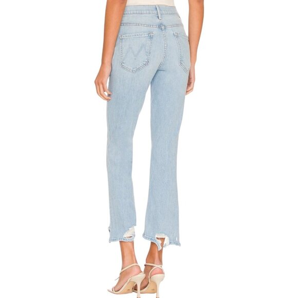 Mother The Insider Crop Stew Chew Jeans Size 26 In Mentally Elsewhere Distressed - Picture 4 of 15